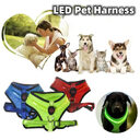 LED Luminous Dog Harness USB Charging Chest Strap