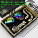 Wristwatch Glasses New Men's Watch Business Sunglasses Gift