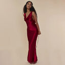 Women's Clothing Banquet Style Evening Lace Up Long
