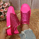 Glitter Sequin Design Flats Shoes Women Trendy Casual