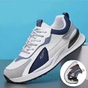 Casual Men's Shoes Soft Sole Color-block Lace-up Sneakers