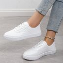 Round Toe Flat Bottom Lace Up Casual Comfortable