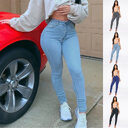 Slimming Jeans Pants For Women High Waist Trousers