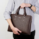 Men's Handbag Double Pull Large Capacity Business Computer