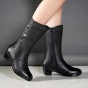 Women's Fashion Velvet Padded Warm Round Head Upper-wrapping