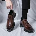 Spring And Autumn Men's Brogue Business Formal Wear