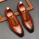 Leather Shoes Men's British Pointed Toe Business Formal