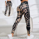 New Tie Dye Printed Yoga Pants Women Seamless