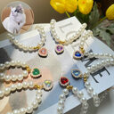 Pet Jewelry Cat Dog Necklace Retro Love Crystal