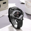 Hollow Out See-through Unisex Leather Casual Fashion Quartz