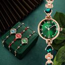 Small Green Watch Simple Elegant Women's Bracelet Gift