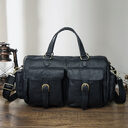Top Layer Oil Wax Skin Cowhide Leather Retro
