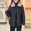 Non-split Leather Disposable Down Cotton-padded Coat For Women