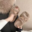 Fluffy Slippers Women's Flat