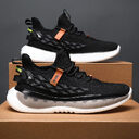 Men's Fashion Casual Fly Woven Mesh Breathable Platform