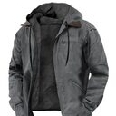 Multi-Color Digital Printing Hooded Sweater Brown Lining Cotton-padded