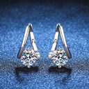 S925 Silver Moissanite Affordable Luxury Earrings