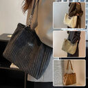 Retro Large Capacity Shoulder Bag Casual Simple Portable