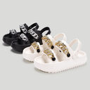 Chains Thick-soled Slippers For Women Indoor Floor House