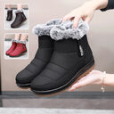 Winter Snow Boot With Side Zipper Fashion Warm