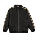 Distressed PU Leather Jacket Cotton Clothes Men