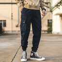Overalls Men's American-style Retro Casual Loose Cropped Pants