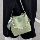 Simple Handbags Women's Shouder Bucket Bags Chain Fashion