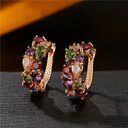 Diamond Crystal Zircon Ear Clip Affordable Luxury Earrings