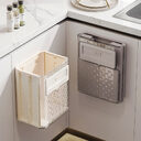 Household Kitchen Folding Trash Can Wall Hanging Punch-free