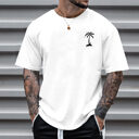 Men's Round Neck Printed Simple Pullover Short Sleeve