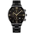 Steel Watch Men's Stainless Three-eye Calendar