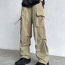 Pu Shuai Draping All-matching Slim Fit Trousers