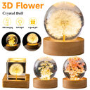 LED Night Light Flower Crystal Ball Children Lamp