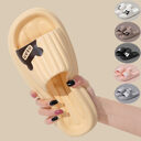 Bear Slippers For Women Summer Indoor Solid Color