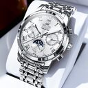 Multifunctional Moon Phase Automatic Mechanical Watch Waterproof