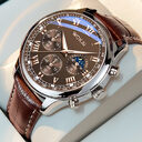 Quartz Sport Watch Casual Belt Men's