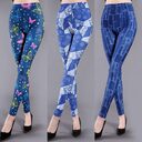 Spring And Summer Milk Silk Printed Leggings
