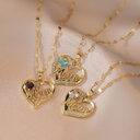 Mother's Day Jewelry High Grade Zircon Heart Flower
