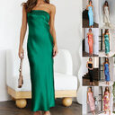 Summer Tube Top Long Dress With Backless Design