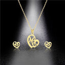 Fashion Jewelry Stainless Steel Heart-shaped Mom Necklace