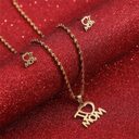 Mother's Day Jewelry Set Stainless Steel I Love
