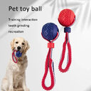 Interactive Dog Toy Ball Teether With Rope Pet