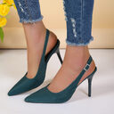 Pointed Toe Buckle Sandals Fashion Summer Stiletto High