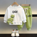 Boys Sweater Suit Clothes Fashionable Children Korean Style