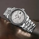 Stainless Steel Shell Automatic Mechanical Men's Sapphire Calendar