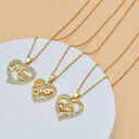 Mother's Day Mom Heart Shape With Diamond Letter