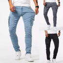 Man's Casual Cargo Pants Stylish Tide Brand Stretch