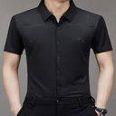 Summer New Men's Short-sleeved Shirt Seamless Business