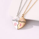 2PCS Set Jewelry Mother Daughter Necklace Matching Heart