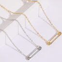 Pin Zircon Pendant Clip Personalized Design Versatile 14k